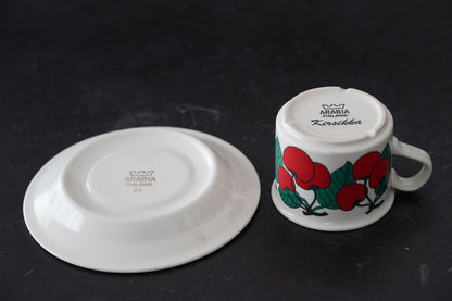 ARABIA <Kirsikka（キルシッカ）>シリーズ コーヒーカップ＆ソーサー
