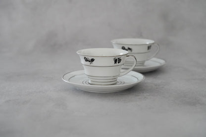 ARABIA <Hopeakello（ホペアケッロ）>シリーズ. コーヒーカップ＆ソーサー（2客セット）